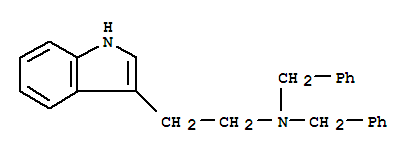 1H-Indole-3-ethanamine,N,N-bis(phenylmethyl)- molecular structure