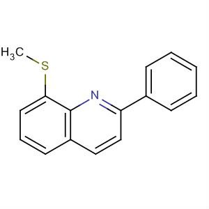 Quinoline, 8-(methylthio)-2-phenyl- molecular structure