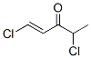 1-Penten-3-one,  1,4-dichloro- molecular structure