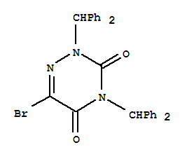 6-bromo-2,4-bis(diphenylmethyl)-1,2,4-triazine-3,5(2H,4H)-dione