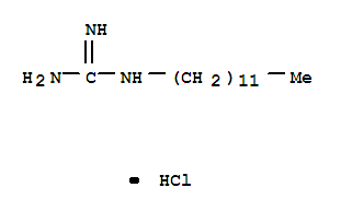 Guanidine, N-dodecyl-,hydrochloride (1:1) molecular structure