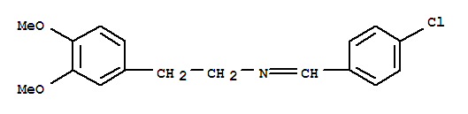 N-[(E)-(4-chlorophenyl)methylidene]-2-(3,4-dimethoxyphenyl)ethanamine