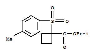 propan-2-yl 1-(phenylsulfonyl)cyclobutanecarboxylate molecular structure