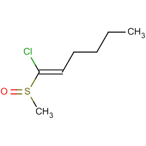 1-Hexene, 1-chloro-1-(methylsulfinyl)-, (Z)- molecular structure