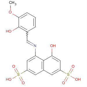 2,7-Naphthalenedisulfonic acid,4-hydroxy-5-[[(2-hydroxy-3-methoxyphenyl)methylene]amino]-