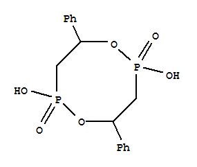 Phosphonicacid, (2-hydroxy-2-phenylethyl)-, bimol. cyclic ester molecular structure