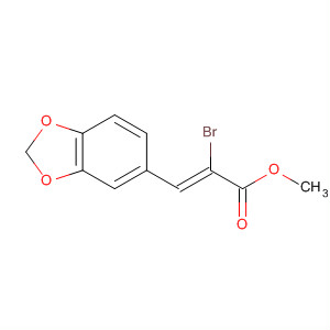 2-Propenoic acid, 3-(1,3-benzodioxol-5-yl)-2-bromo-, methyl ester,(2Z)- molecular structure