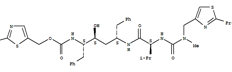 N-[(2S,4S,5S)-4-hydroxy-5-({[(2-methyl-1,3-thiazol-5-yl)methoxy]carbonyl}amino)-1,6-diphenylhexan-2-yl]-N~2~-(methyl{[2-(propan-2-yl)-1,3-thiazol-4-yl]methyl}carbamoyl)-L-valinamide
