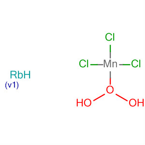 Manganate(1-), trichloro-, rubidium, dihydrate molecular structure