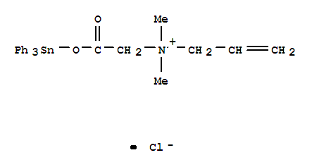 2-Propen-1-aminium,N,N-dimethyl-N-[2-oxo-2-[(triphenylstannyl)oxy]ethyl]-, chloride (1:1)