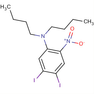 Benzenamine, N,N-dibutyl-4,5-diiodo-2-nitro- molecular structure