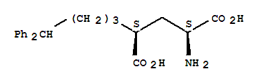 L-Glutamicacid, 4-(4,4-diphenylbutyl)-, threo- molecular structure