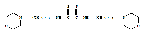 N,N'-bis(3-morpholin-4-ylpropyl)ethanebis(thioamide) molecular structure