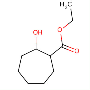 Cycloheptanecarboxylic acid, 2-hydroxy-, ethyl ester, (1S,2S)- molecular structure