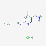 5-(aminomethyl)-4-methylpyridin-2-amine dihydrochloride molecular structure