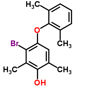 3-bromo-4-(2,6-dimethylphenoxy)-2,6-dimethylphenol molecular structure