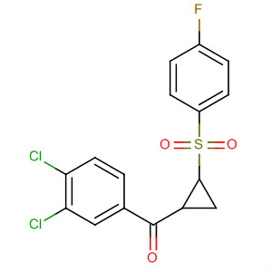 Methanone, (3,4-dichlorophenyl)[2-[(4-fluorophenyl)sulfonyl]cyclopropyl]- molecular structure