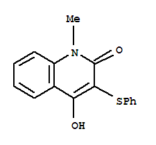 3-(cyclohexylsulfanyl)-2-hydroxy-1-methylquinolin-4(1H)-one molecular structure