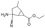 Bicyclo[3.1.0]hexane-6-carboxylic acid, 2-amino-2-cyano-4-methyl-, ethyl ester, molecular structure