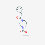 tert-butyl 4-(2-phenylacetyl)-1,4-diazepane-1-carboxylate molecular structure