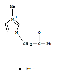 1H-imidazolium, 1-methyl-3-(2-oxo-2-phenylethyl)-