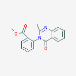 2-(2-Methyl-4-oxo-4H-quinazolin-3-yl)-benzoic acid methyl ester molecular structure