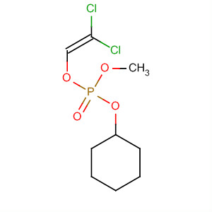 Phosphoric acid, cyclohexyl 2,2-dichloroethenyl methyl ester molecular structure