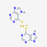 palladium-6-mercaptopurine molecular structure
