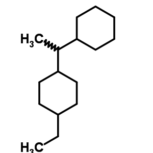 1-(1-cyclohexylethyl)-4-ethylcyclohexane molecular structure