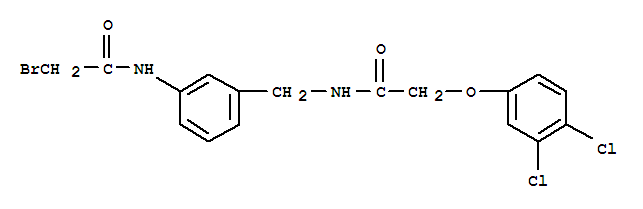 2-bromo-N-[3-({[(3,4-dichlorophenoxy)acetyl]amino}methyl)phenyl]acetamide molecular structure