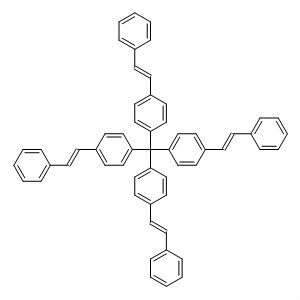 Benzene, 1,1',1'',1'''-methanetetrayltetrakis[4-[(1E)-2-phenylethenyl]- molecular structure