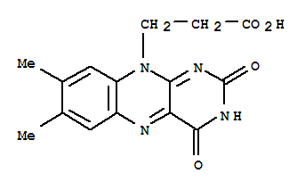 10-(carboxyethyl)flavin molecular structure