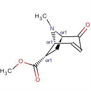 8-Azabicyclo[3.2.1]oct-3-ene-6-carboxylic acid, 8-methyl-2-oxo-, methylester, (1R,5R,6S)-rel- molecular structure