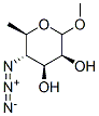 methyl 4-azido-4,6-dideoxymannopyranoside molecular structure