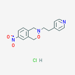 4-[2-(7-nitro-1,4-dihydro-3H-2,3-benzoxazin-3-yl)ethyl]pyridinium chloride