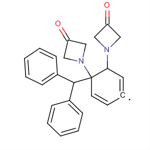 1,2-Diazetidin-3-one, 1-(diphenylmethyl)-4-phenyl- molecular structure
