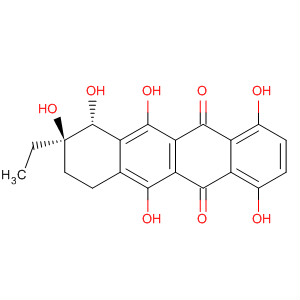 (7R)-8-Ethyl-7,8,9,10-tetrahydro-1,4,6,7,8α,11-hexahydroxy-5,12-naphthacenedione molecular structure