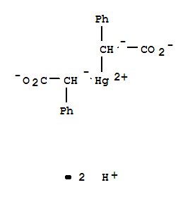 Benzeneaceticacid, a,a'-mercuriobis- molecular structure