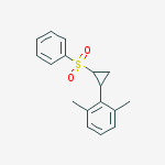 1,3-dimethyl-2-[2-(phenylsulfonyl)cyclopropyl]benzene molecular structure
