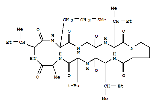 Cyclo(L-alanyl-L-isoleucyl-L-methionylglycyl-L-isoleucyl-L-prolyl-L-isoleucyl-L-leucyl)
