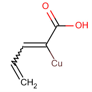 2,4-Pentadienoic acid, copper salt molecular structure