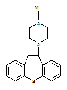 1-(Dibenzo[b,f]thiepin-10-yl)-4-methylpiperazine molecular structure