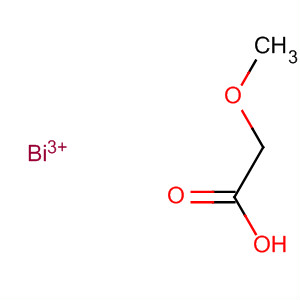 Acetic acid, methoxy-, bismuth(3+) salt molecular structure