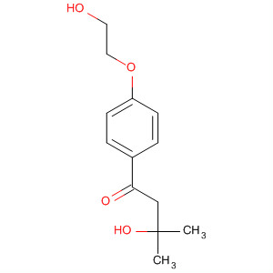 1-Butanone, 3-hydroxy-1-[4-(2-hydroxyethoxy)phenyl]-3-methyl- molecular structure