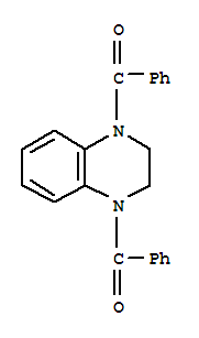 2,3-dihydroquinoxaline-1,4-diylbis(phenylmethanone) molecular structure