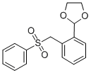 2-(1,3-DIOXOLAN-2-YL)BENZYL PHENYL SULFONE molecular structure