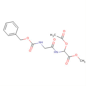 Glycine, N-[(phenylmethoxy)carbonyl]glycyl-2-(acetyloxy)-, methyl ester molecular structure