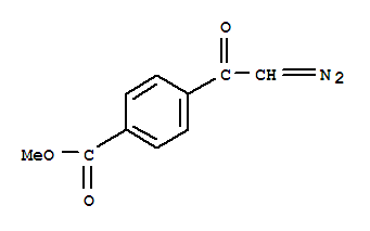 {2-[4-(methoxycarbonyl)phenyl]-2-oxoethylidene}diazenium molecular structure