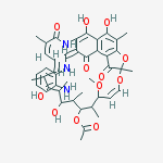 (8Z,24E)-8-{[(2-aminophenyl)amino]methylidene}-5,6,17,19-tetrahydroxy-23-methoxy-2,4,12,16,18,20,22-heptamethyl-1,9,11-trioxo-1,2,8,9-tetrahydro-2,7-(epoxypentadeca[1,11,13]trienoimino)naphtho[2,1-b]furan-21-yl acetate