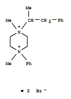 1,4-dimethyl-1-phenyl-4-(1-phenylpropan-2-yl)piperazinediium dibromide